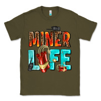 Army Green miner life Classic Tee - AdoDesignShop