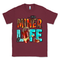 Burgundy miner life Classic Tee - AdoDesignShop