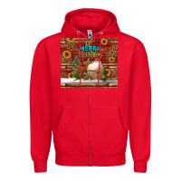 Red merry christmas cookies buffalo plaid Zipper Hoodie - Jasminsmagicworld