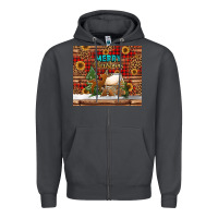 Smoke merry christmas cookies buffalo plaid Zipper Hoodie - Jasminsmagicworld