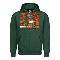 Sports Green merry christmas cookies buffalo plaid Zipper Hoodie - Jasminsmagicworld