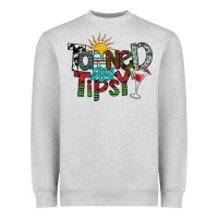 Heather Grey tanned and tipsy Heavyweight Sweatshirt - SublimationCraftShop