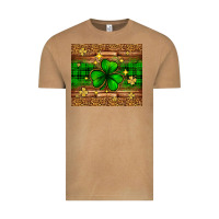 St. Patrick's Day Shamrock Leopard Vintage Tee | Teevron