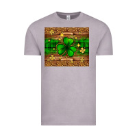 Vintage Zinc St. Patrick's Day shamrock leopard Vintage Tee - Neo Western
