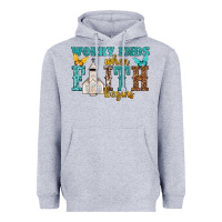 Heather Grey worry ends when faith begins Heavyweight Hoodie - NancyCooperArtShop