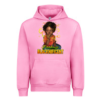 Fuchsia Pink feeling blacknificent Urban Hoodie - NancyCooperArtShop