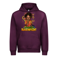 Mauve Wine feeling blacknificent Urban Hoodie - NancyCooperArtShop