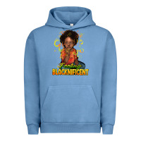 Pigment Pebble Blue feeling blacknificent Urban Hoodie - NancyCooperArtShop