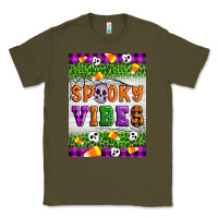 Army Green Halloween Spooky Vibes Classic Tee - Artiststas
