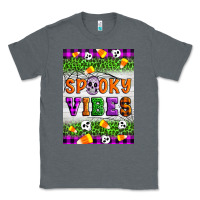 Charcoal Heather Halloween Spooky Vibes Classic Tee - Artiststas