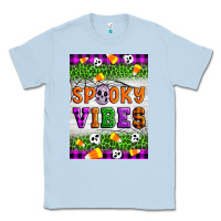 Dusty Blue Halloween Spooky Vibes Classic Tee - Artiststas