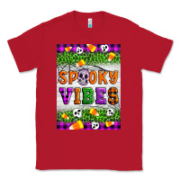 Red Halloween Spooky Vibes Classic Tee - Artiststas