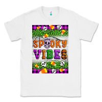 White Halloween Spooky Vibes Classic Tee - Artiststas