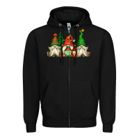 Black christmas gnomes Zipper Hoodie - Jasminsmagicworld