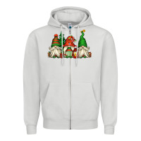 Dove Grey christmas gnomes Zipper Hoodie - Jasminsmagicworld