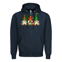 Navy christmas gnomes Zipper Hoodie - Jasminsmagicworld
