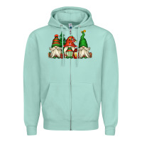 Seafoam christmas gnomes Zipper Hoodie - Jasminsmagicworld