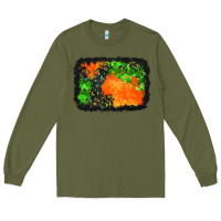 Army Green halloween mystic symbol background Long Sleeve Tee - BundleAndBundleShop