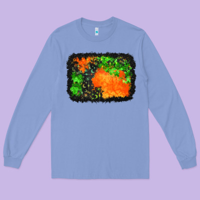 Halloween Mystic Symbol Background Long Sleeve Tee Designed By Bundleandbundleshop