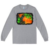 Heather Grey halloween mystic symbol background Long Sleeve Tee - BundleAndBundleShop