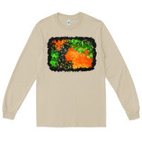 Mushroom halloween mystic symbol background Long Sleeve Tee - BundleAndBundleShop
