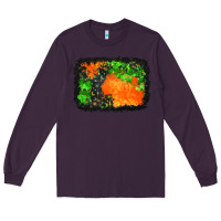 Plum halloween mystic symbol background Long Sleeve Tee - BundleAndBundleShop