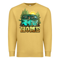 Antique Gold camping caravan home Premium Sweatshirt - NancyCooperArtShop