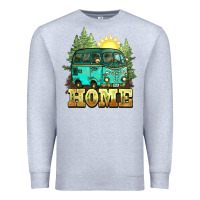 Heather Grey camping caravan home Premium Sweatshirt - NancyCooperArtShop