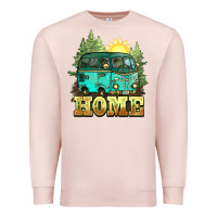 Pale Pink camping caravan home Premium Sweatshirt - NancyCooperArtShop