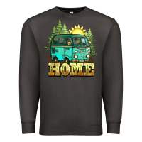Smoke camping caravan home Premium Sweatshirt - NancyCooperArtShop