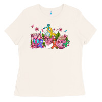 Bone western cancer  coffee cups with ribbons Ladies Tee - AdoDesignShop