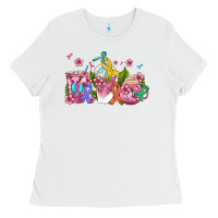 White western cancer  coffee cups with ribbons Ladies Tee - AdoDesignShop