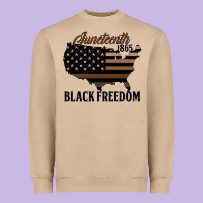 Juneteenth 1865 Black Freedom Heavyweight Sweatshirt Designed By Hra Design Shop