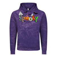 Cloud Purple halloween spooky Vintage Hoodie - Zillion Design Studio