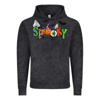 Vintage Black halloween spooky Vintage Hoodie - Zillion Design Studio