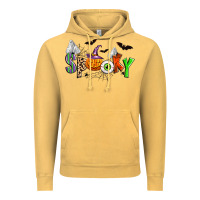 Vintage Mustard halloween spooky Vintage Hoodie - Zillion Design Studio