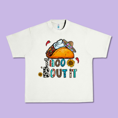 Taco Bout It Urban Heavy Tee Designed By Cowhidedigitalart