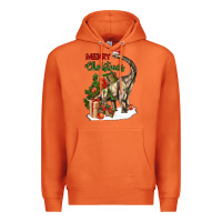 Carrot merry christmas brachiosaurus Premium Hoodie - LillyAllenDesigns
