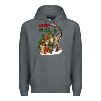 Rock merry christmas brachiosaurus Premium Hoodie - LillyAllenDesigns