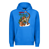 True Royal merry christmas brachiosaurus Premium Hoodie - LillyAllenDesigns