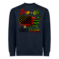 Navy free ish since 1865 Heavyweight Sweatshirt - HRA Design Shop