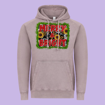 Marry And Bright Vintage Hoodie Designed By Ranaportraitstore