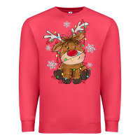 Christmas Reindeer Premium Sweatshirt | Teevron
