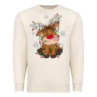Sandshell Christmas reindeer Premium Sweatshirt - MaliasSmallBusiness