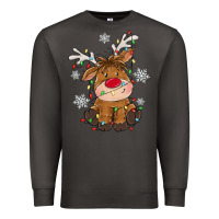 Smoke Christmas reindeer Premium Sweatshirt - MaliasSmallBusiness