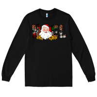 Black santa noel Long Sleeve Tee - JahusDesignShop