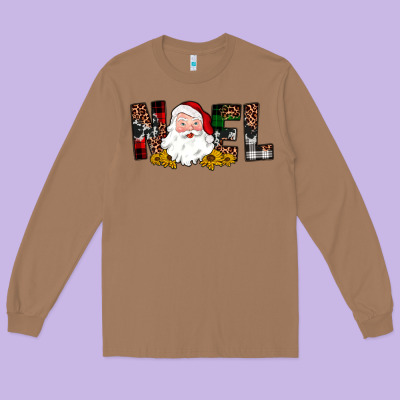 Santa Noel Long Sleeve Tee Designed By Jahusdesignshop