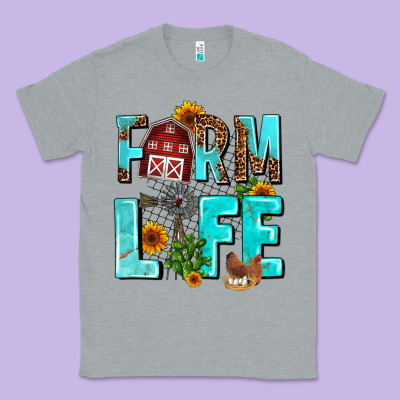 Farm Life Classic Tee Designed By Adodesignshop