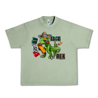 Oil Green taco saurus rex Urban Heavy Tee - CowhideDigitalArt
