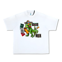 White taco saurus rex Urban Heavy Tee - CowhideDigitalArt